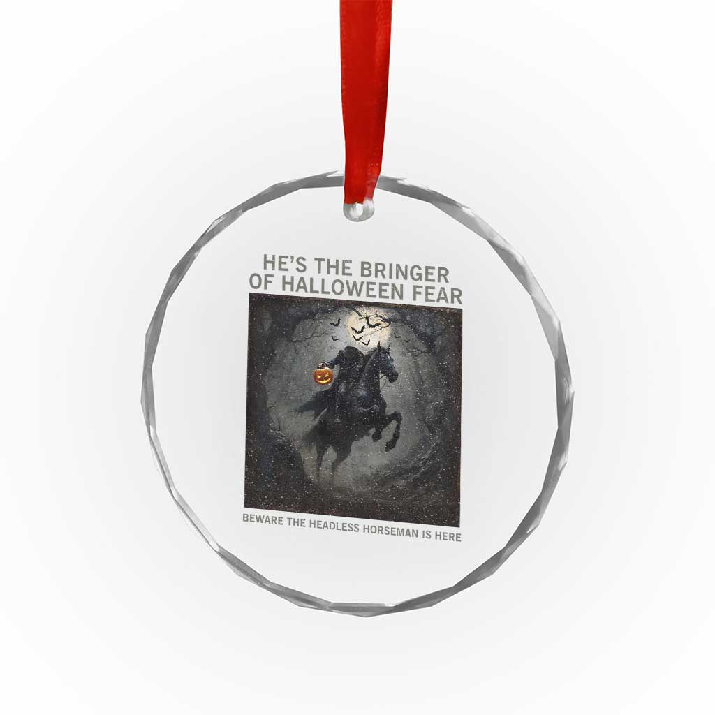 Headless Horseman Crystal Glass Ornament Vintage Gothic Scary Costume Halloween October Festive TS10 Print Your Wear