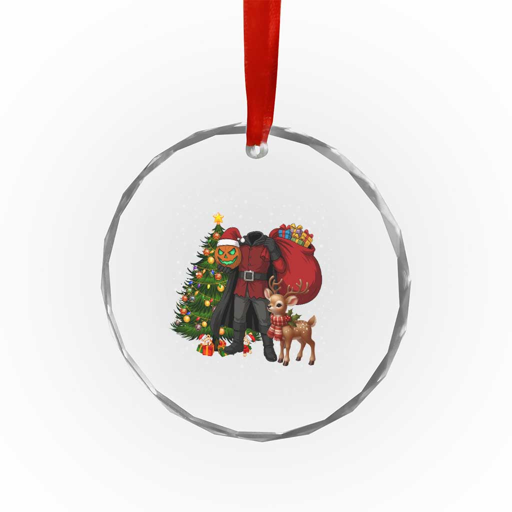 Headless Horseman Santa Crystal Glass Ornament Funny Christmas Mashup Gift TS12 Print Your Wear