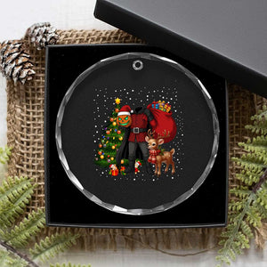 Headless Horseman Santa Crystal Glass Ornament Funny Christmas Mashup Gift TS12 Print Your Wear