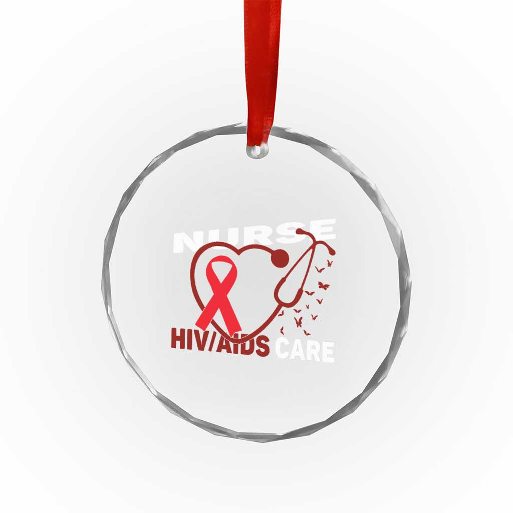 Healthcare Hero HIV AIDS Care Nurse Gift Crystal Glass Ornament TS12 Print Your Wear