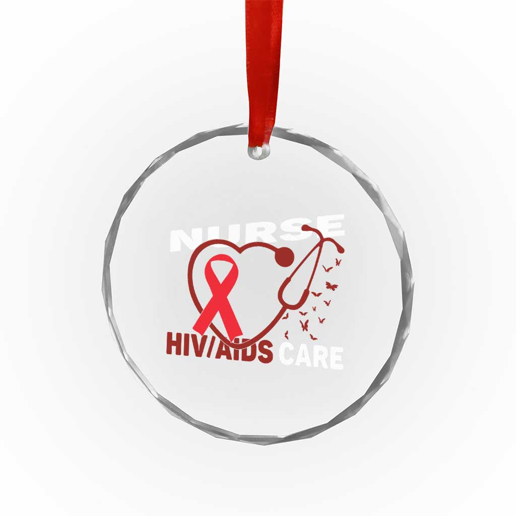 Healthcare Hero HIV AIDS Care Nurse Gift Crystal Glass Ornament TS12 Print Your Wear