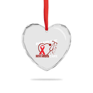 Healthcare Hero HIV AIDS Care Nurse Gift Heart Crystal Glass Ornament TS12 Print Your Wear