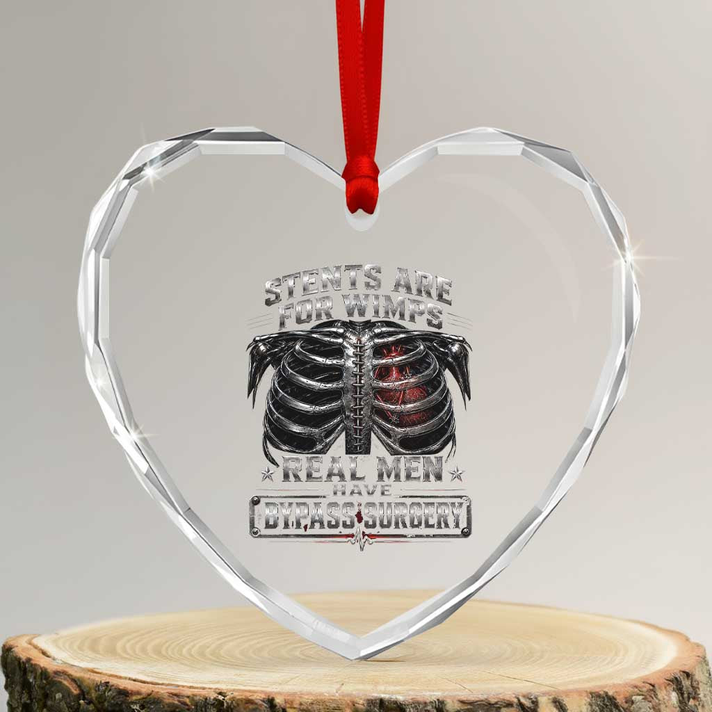 Heart Surgery Survivor Heart Crystal Glass Ornament After Surgery Recovery Bypass