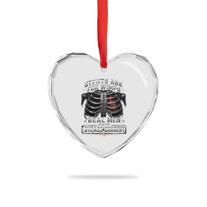 Heart Surgery Survivor Heart Crystal Glass Ornament After Surgery Recovery Bypass
