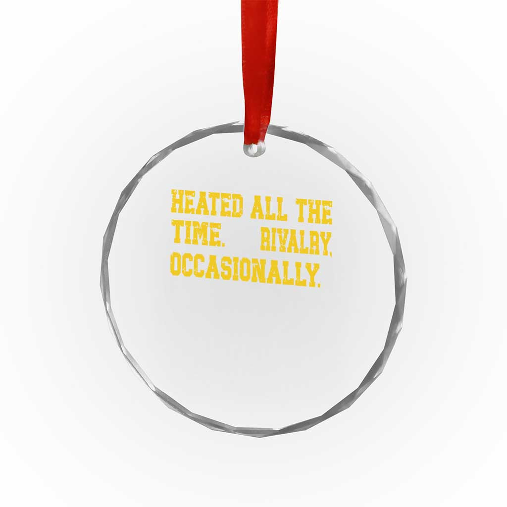 Heated All The Time Rivalry Occasionally Crystal Glass Ornament Viral Hockey Romance for Passionate Fans TS02 Print Your Wear