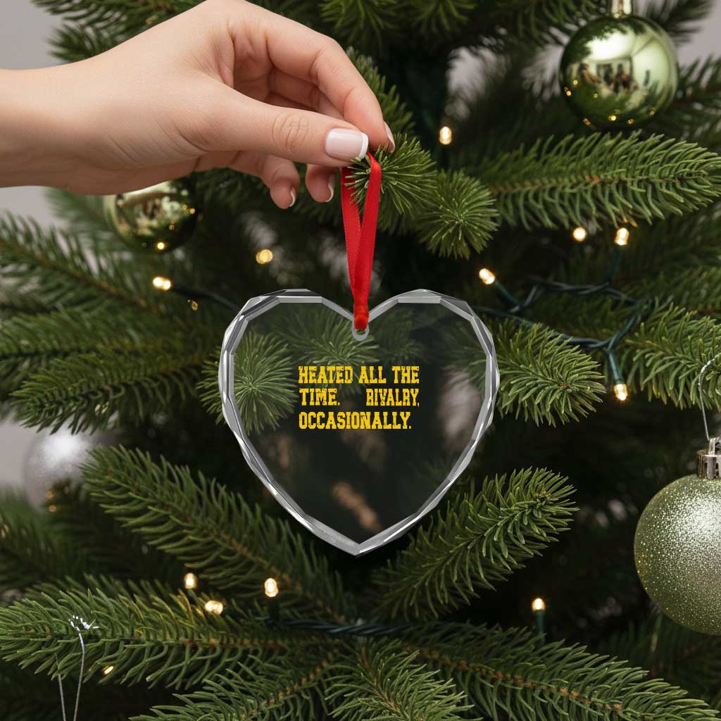Heated All The Time Rivalry Occasionally Heart Crystal Glass Ornament Viral Hockey Romance for Passionate Fans TS02 Print Your Wear