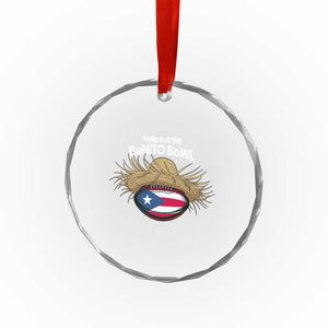 Here for the Benito Bowl Straw Hat Crystal Glass Ornament Puerto Rico Flag Football Music Fans TS02 Print Your Wear