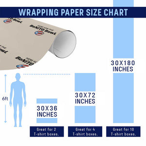Here For The Benito Bowl Wrapping Paper Roll Funny Puerto Rican Football Party Celebration TS02 Print Your Wear