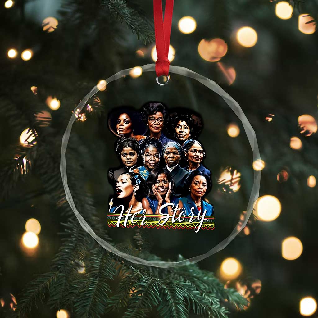 HerStory Tribute Crystal Glass Ornament Celebrating Legendary Black Women of History and Power TS02 Print Your Wear
