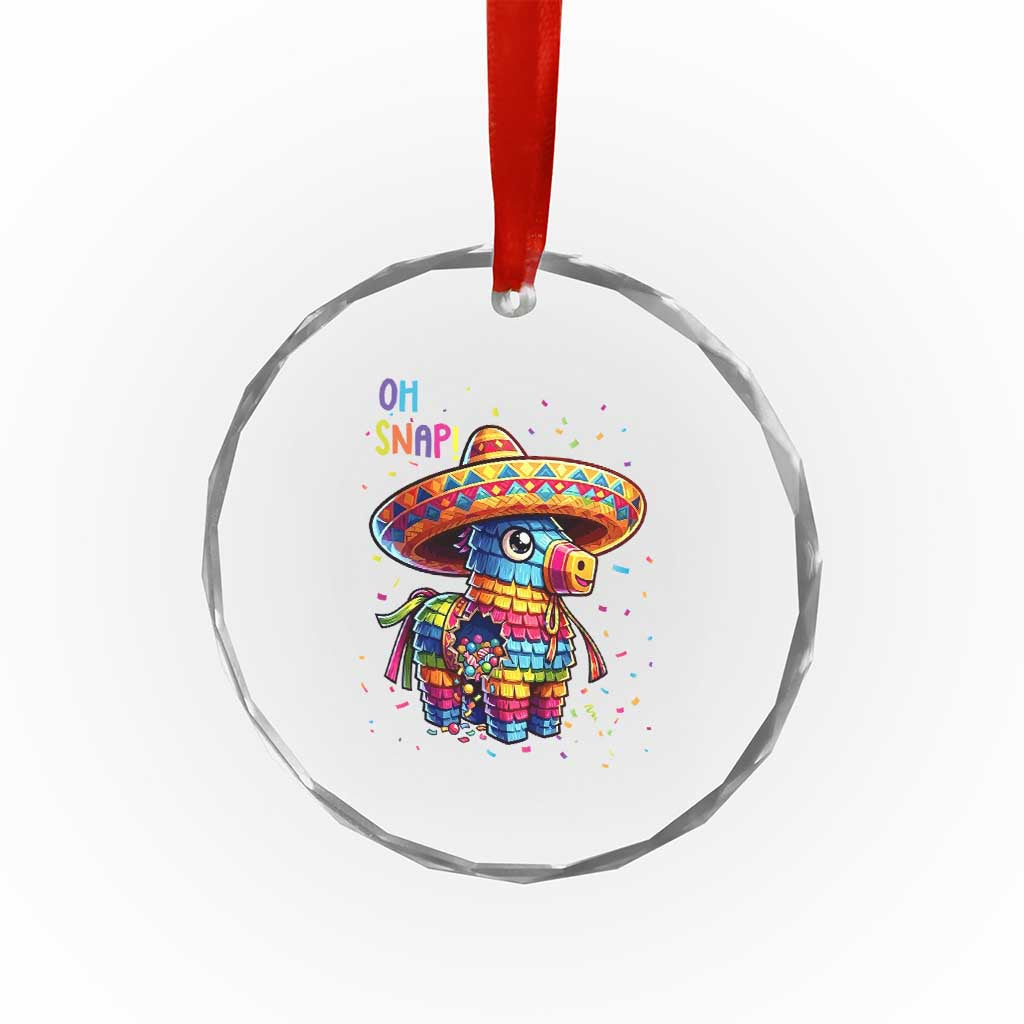 Hilarious Pinata Candy Rainbow Fiesta Party Crystal Glass Ornament Oh Snap TS12 Print Your Wear