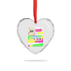 Hip Hop Easter Bunny Heart Crystal Glass Ornament Funny Hippity Cool Rabbit Lovers Toddler TS10 Print Your Wear