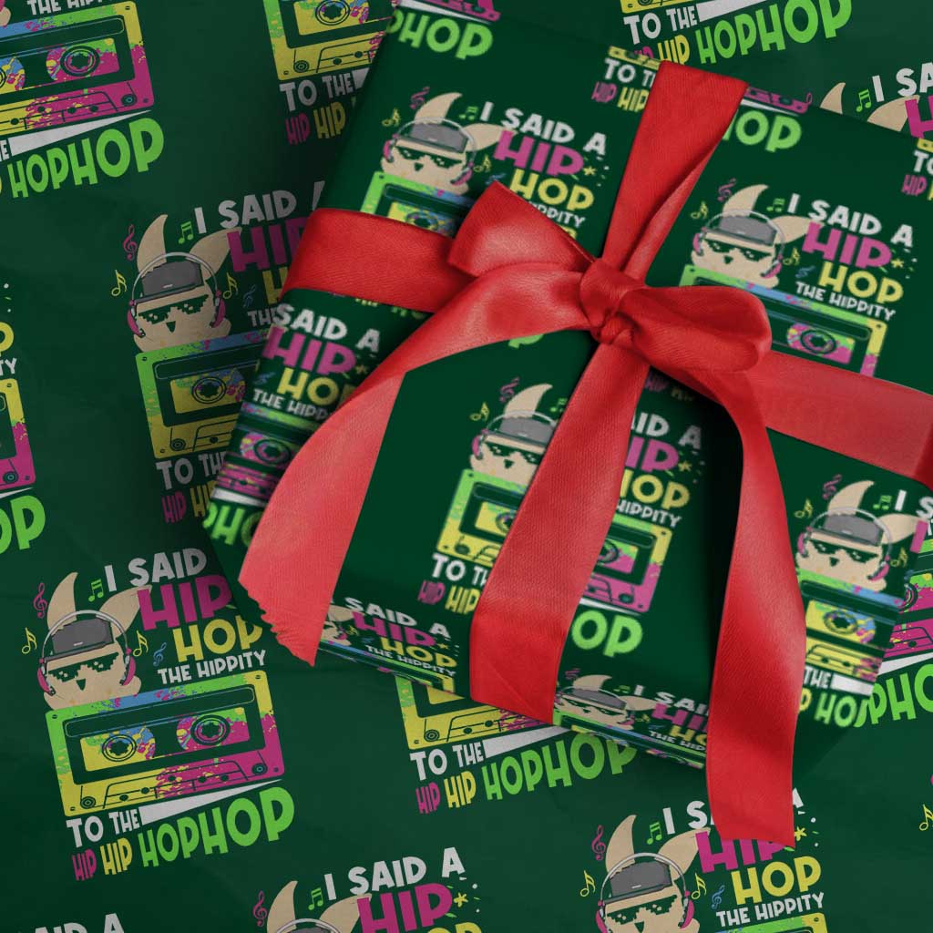 Hip Hop Easter Bunny Wrapping Paper Roll Funny Hippity Cool Rabbit Lovers Toddler TS10 Green Print Your Wear