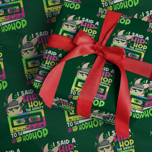 Hip Hop Easter Bunny Wrapping Paper Roll Funny Hippity Cool Rabbit Lovers Toddler TS10 Green Print Your Wear