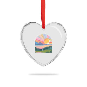 His Mercies Are New Every Morning Heart Crystal Glass Ornament Religious Christian Bible Verse TS11 Print Your Wear