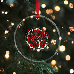 HIV AIDS Awareness Empowerment Gift Crystal Glass Ornament Support Educate Care Cure TS12 Print Your Wear
