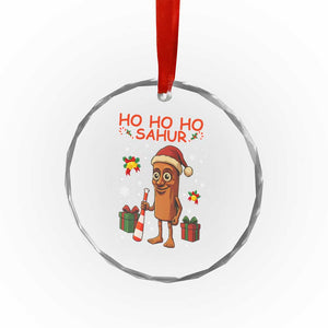 Ho Ho Ho Sahur Italian Brainrot Meme Crystal Glass Ornament Funny Gen Z Alpha Christmas Gift TS12 Print Your Wear