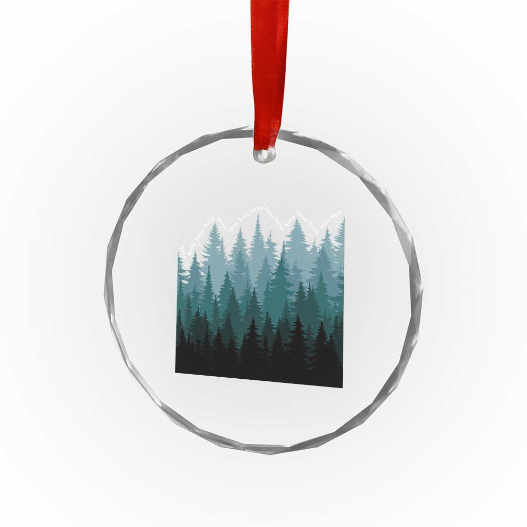Hoa Hoa Hoa Crystal Glass Ornament Twilight Lover Pine Forest Cozy TS14 Print Your Wear