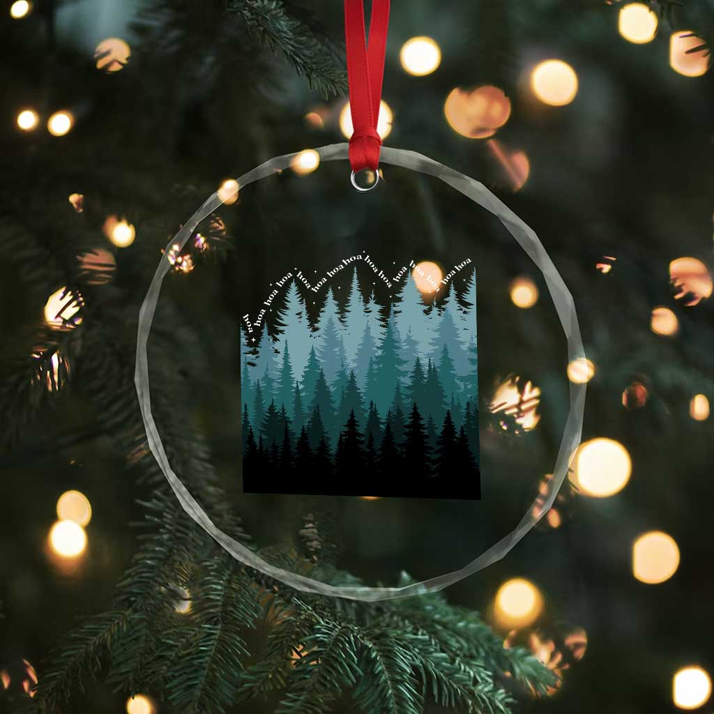 Hoa Hoa Hoa Crystal Glass Ornament Twilight Lover Pine Forest Cozy TS14 Print Your Wear