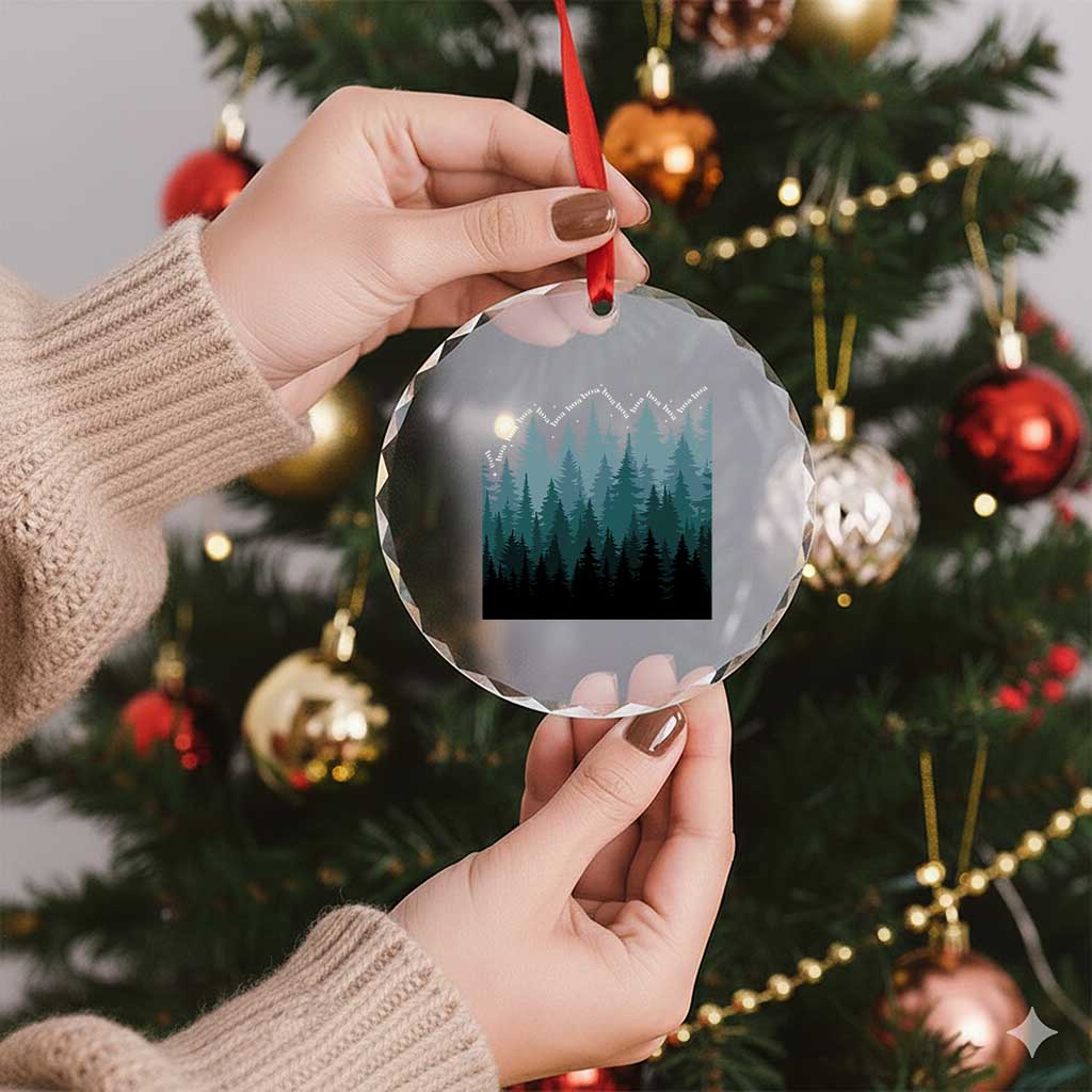 Hoa Hoa Hoa Crystal Glass Ornament Twilight Lover Pine Forest Cozy TS14 Print Your Wear