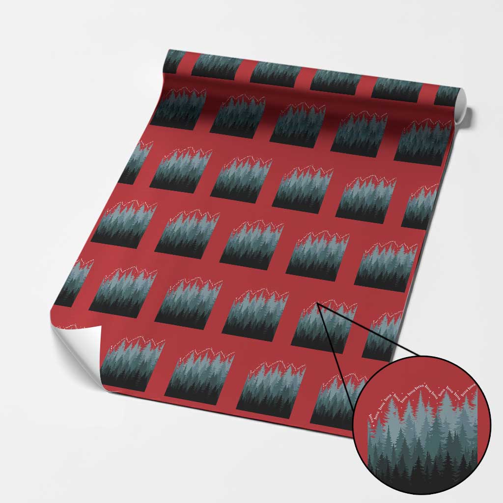 Hoa Hoa Hoa Wrapping Paper Roll Twilight Lover Pine Forest Cozy TS14 Red Print Your Wear