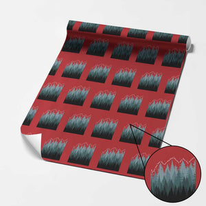 Hoa Hoa Hoa Wrapping Paper Roll Twilight Lover Pine Forest Cozy TS14 Red Print Your Wear