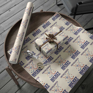 Hockey Champions 2026 Wrapping Paper Roll Patriotic Ice Hockey Fan TS14 Beige Print Your Wear
