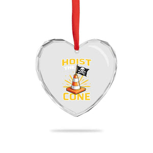 Hoist The Cone Jolly Roger Victory Heart Crystal Glass Ornament Pirate Skull Baseball Sports Fan IYKYK Meme TS02 Print Your Wear