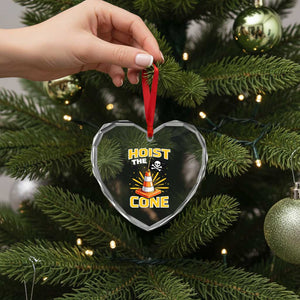Hoist The Cone Jolly Roger Victory Heart Crystal Glass Ornament Pirate Skull Baseball Sports Fan IYKYK Meme TS02 Print Your Wear