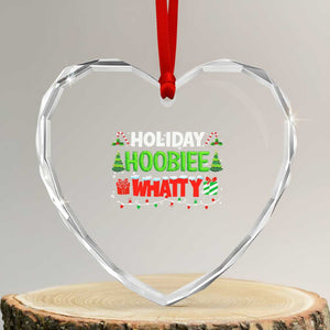 Holiday Hoobie Whatty Heart Crystal Glass Ornament Funny Christmas Movie TS10 Transparent Glass 3'' Heart Print Your Wear