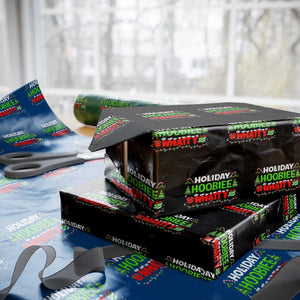 Holiday Hoobie Whatty Wrapping Paper Roll Funny Christmas Movie TS10 Black Print Your Wear