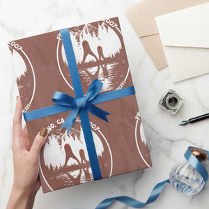 Home Of The Fresno Nightcrawlers Wrapping Paper Roll California Cryptid Hunter TS12 Mocha Print Your Wear