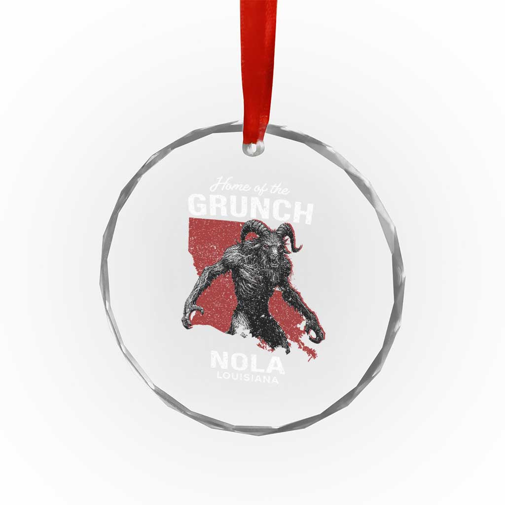 Home Of The Grunch Nola Louisiana Crystal Glass Ornament New Orleans Urban Legend TS11 Print Your Wear