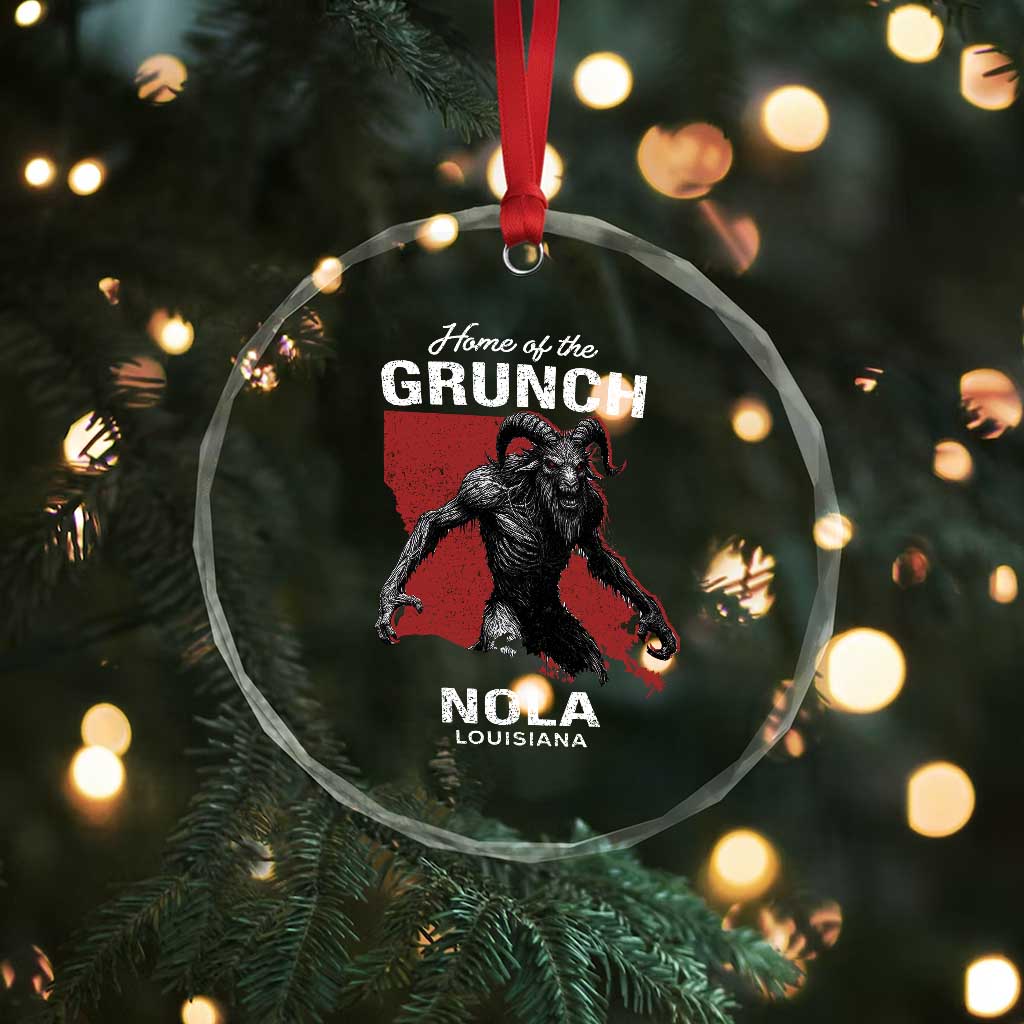 Home Of The Grunch Nola Louisiana Crystal Glass Ornament New Orleans Urban Legend TS11 Print Your Wear