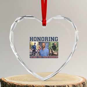 Honoring Alex Pretti Memorial Heart Crystal Glass Ornament ICU Nurse Hero Tribute Minneapolis TS12 Transparent Glass 3'' Heart Print Your Wear