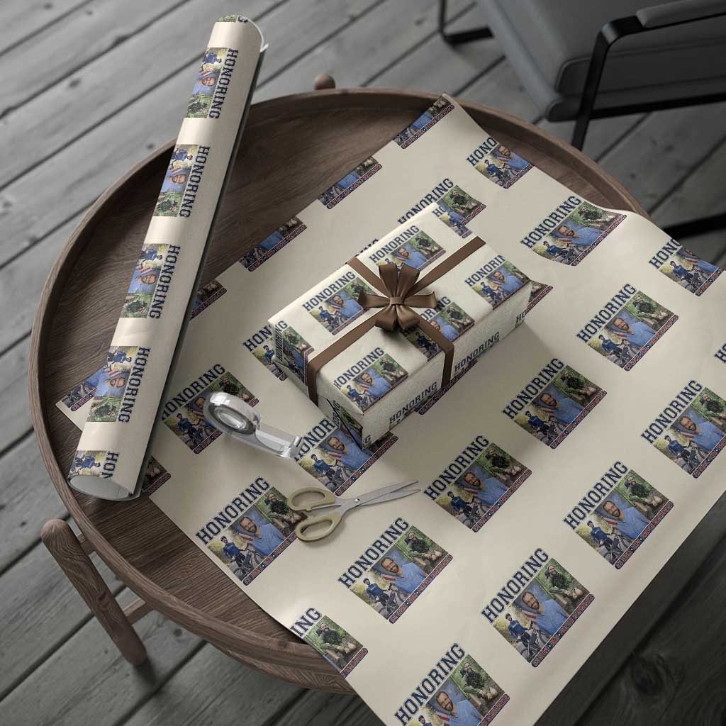 Honoring Alex Pretti Memorial Wrapping Paper Roll ICU Nurse Hero Tribute Minneapolis TS12 Beige Print Your Wear