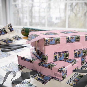 Honoring Alex Pretti Memorial Wrapping Paper Roll ICU Nurse Hero Tribute Minneapolis TS12 Light Pink Print Your Wear