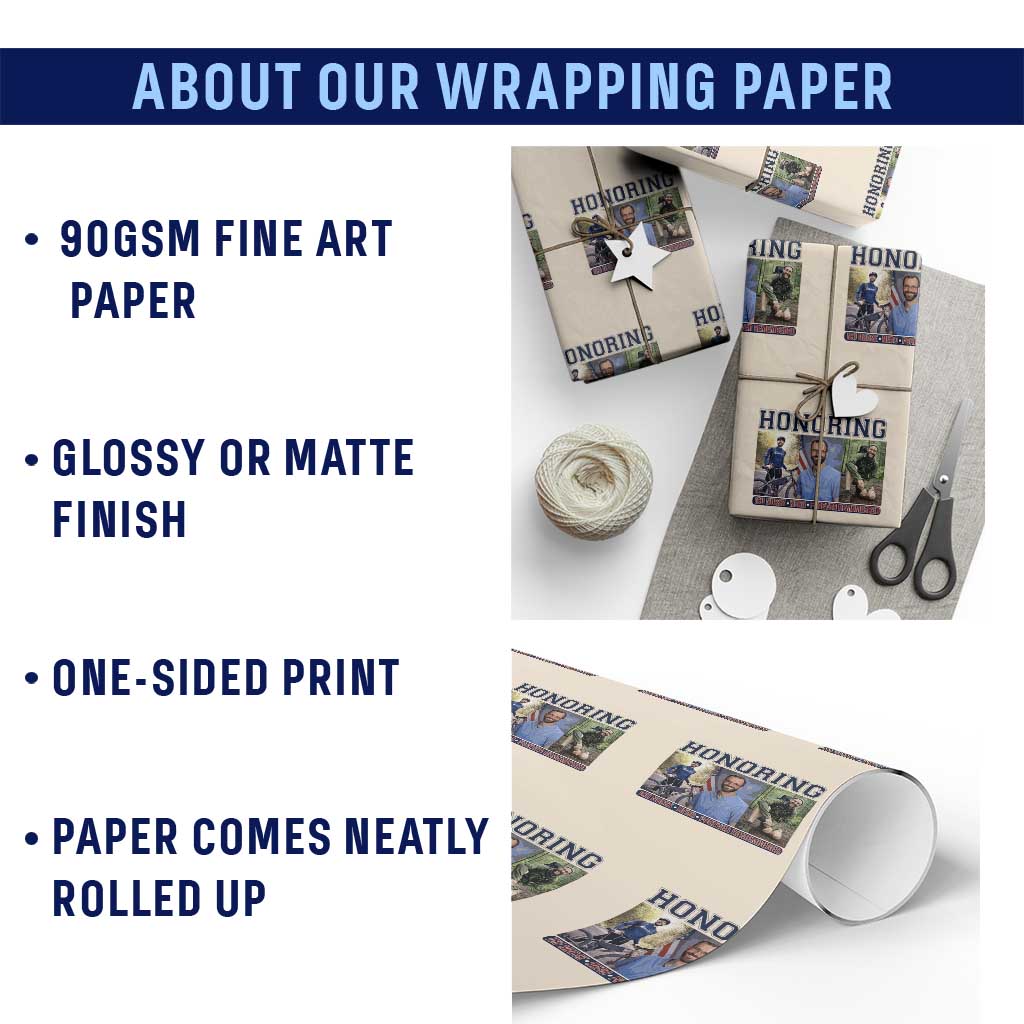 Honoring Alex Pretti Memorial Wrapping Paper Roll ICU Nurse Hero Tribute Minneapolis TS12 Print Your Wear