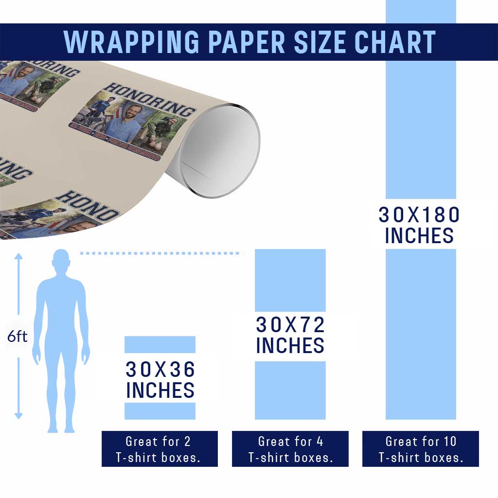 Honoring Alex Pretti Memorial Wrapping Paper Roll ICU Nurse Hero Tribute Minneapolis TS12 Print Your Wear
