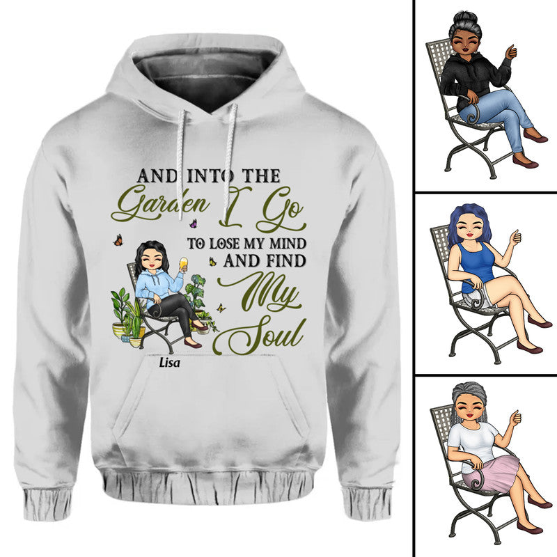 Personalized Gardening Hoodie and Into The Garden I Go To Lose My Mind CTM Youth Custom - Printyourwear