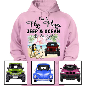 JP Girl Personalized T Shirt Im A Flip Flops JP and Ocean CTM Custom - Printyourwear