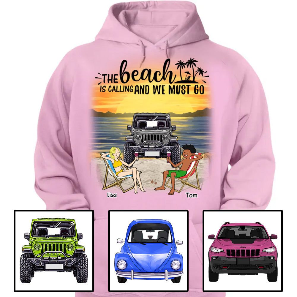 Custom JP T Shirt The Beach Is Calling and We Must Go CTM Custom - Printyourwear