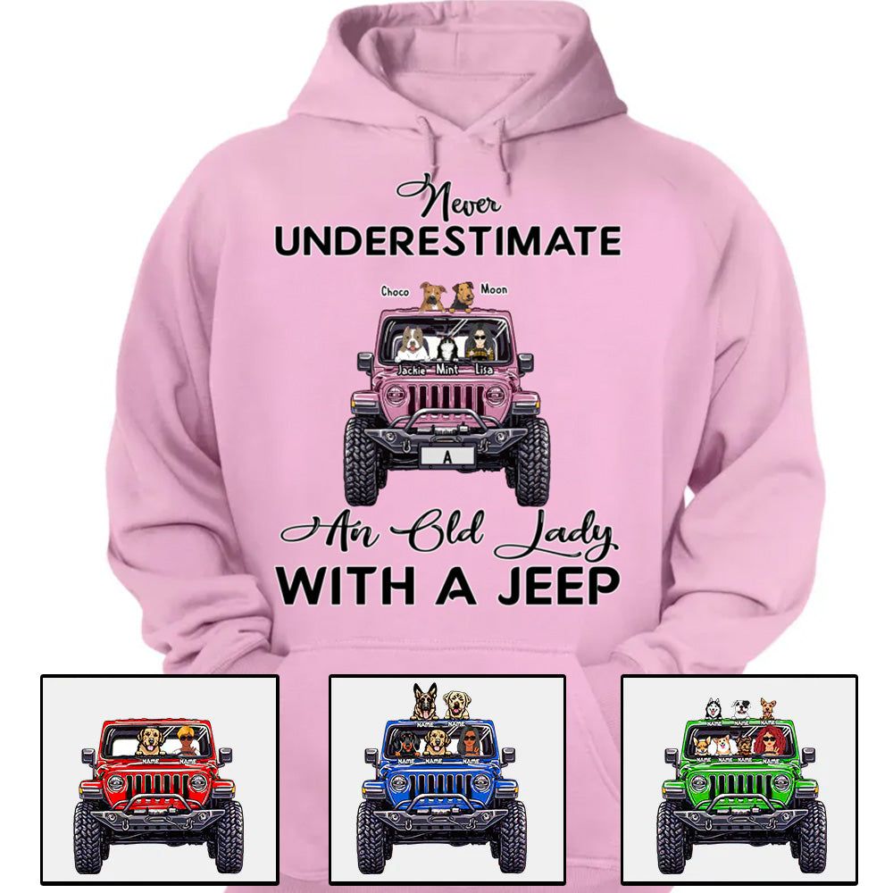 Custom JP Shirts, Never Underestimate An Old Man Old Lady With A JP Dog JP Cat Apparel CTM00 Custom - Printyourwear