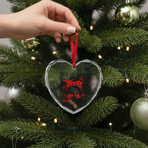 Hope For A Cure HIV Awareness Heart Crystal Glass Ornament Strong Woman Red Ribbon Gift TS12 Print Your Wear