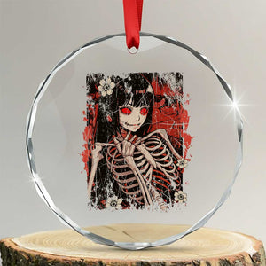 Horror Anime Manga Crystal Glass Ornament Japan Japanese Creepy Kawaii Goth TS10 Transparent Glass 3'' Circle Print Your Wear