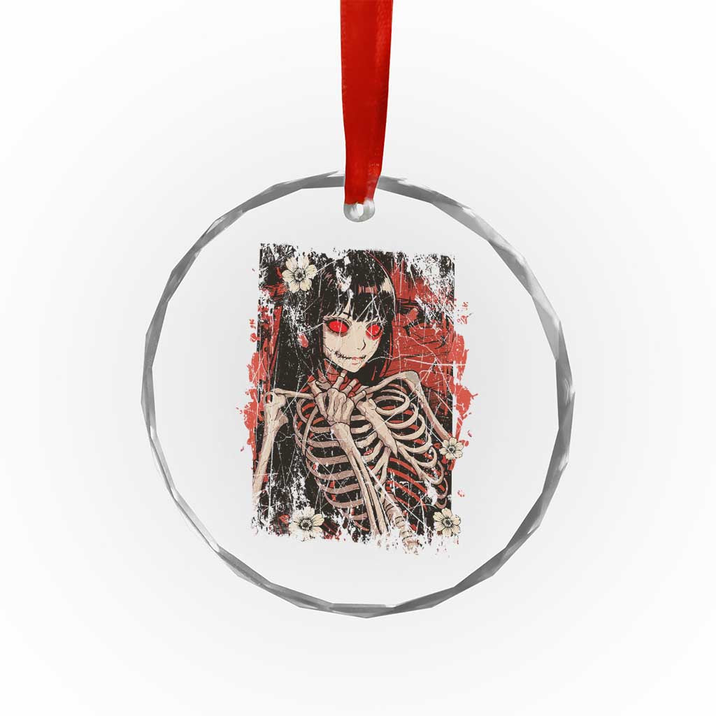 Horror Anime Manga Crystal Glass Ornament Japan Japanese Creepy Kawaii Goth TS10 Transparent Glass 3'' Circle Print Your Wear