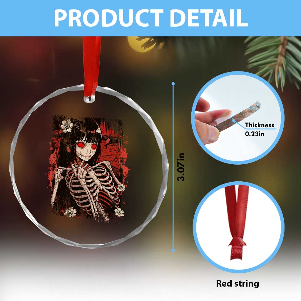 Horror Anime Manga Crystal Glass Ornament Japan Japanese Creepy Kawaii Goth TS10 Print Your Wear