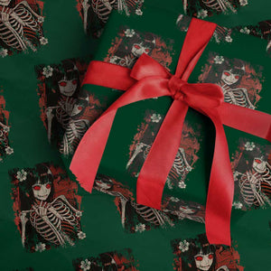 Horror Anime Manga Wrapping Paper Roll Japan Japanese Creepy Kawaii Goth TS10 Green Print Your Wear