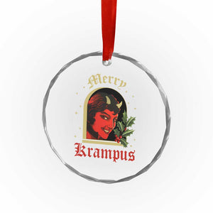 Horror Christmas Female Krampus Crystal Glass Ornament TS09 Print Your Wear