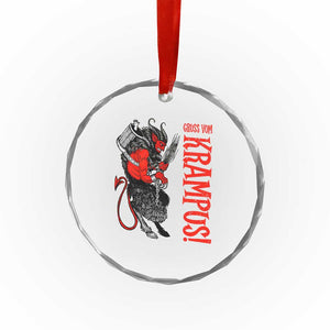 Horror Christmas Gruss Vom Krampus Crystal Glass Ornament TS09 Print Your Wear