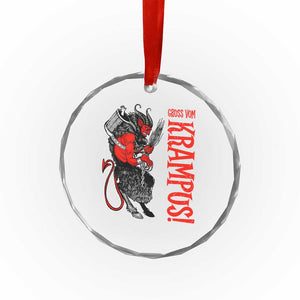 Horror Christmas Gruss Vom Krampus Crystal Glass Ornament TS09 Print Your Wear